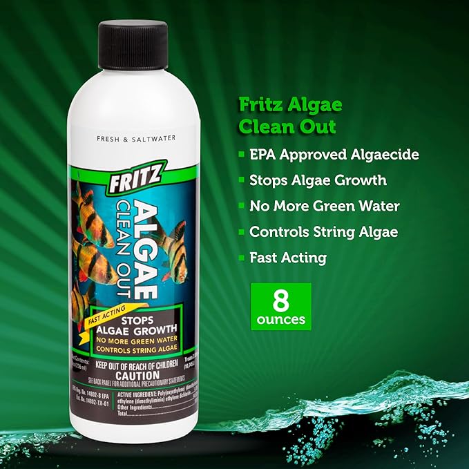 Fritz Aquatics AFA48008 Algae Clean Out for Aquarium, 8-Ounce, Model: 805000