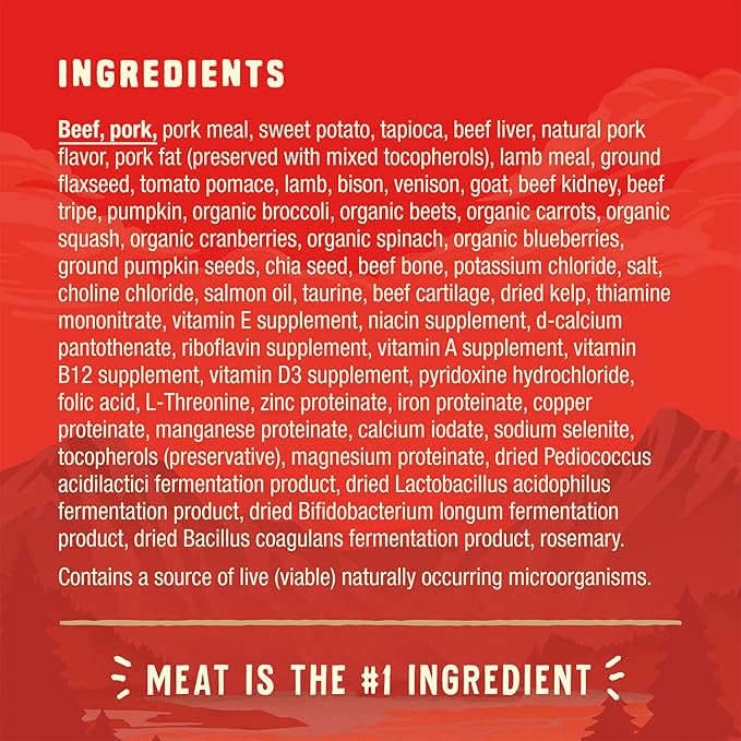 Stella & Chewy's Wild Red Dry Dog Food Raw Coated High Protein Grain & Legume Free Red Meat Recipe, 3.5 lb. Bag (Pack of 2)