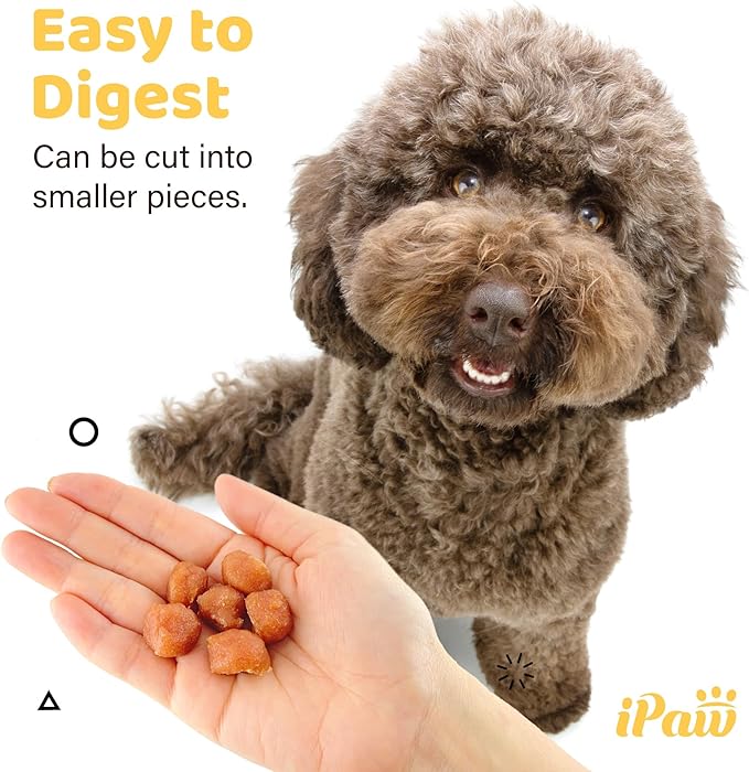 iPaw 5 Stock-Up Combo Chicken Tots Dog Treats for Puppy Training, All Natural Human Grade Dog Treat, Hypoallergenic, Easy to Digest (Chicken Tots), 5 Packs