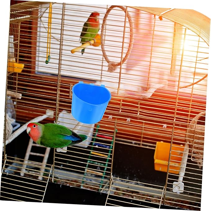 TOYANDONA 4pcs Thickened Bird Cage Feeding Bowl Versatile Hanging Dog Feeder Bowl Easy Install for Small Pets
