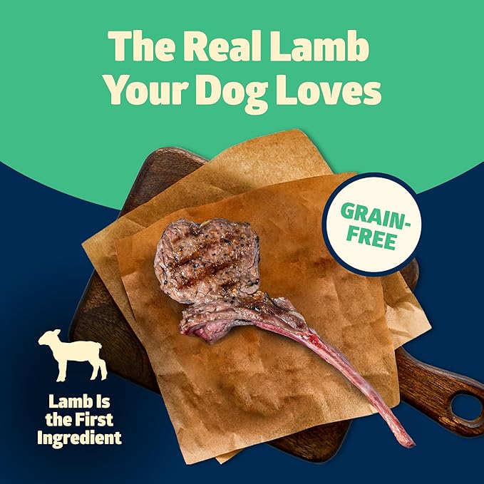 Blue Buffalo Freedom Grain-Free Dry Dog Food, Complete & Balanced Nutrition for Adult Dogs, Made in the USA with Natural Ingredients, Lamb & Potatoes, 11-lb Bag