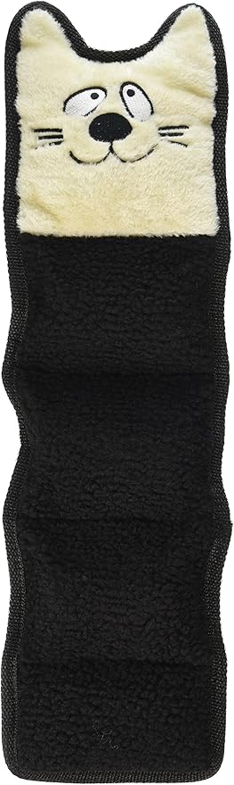 PetLou Cute Bute Me Brown Cat Skinz Durable Squeak Pet Interactive Dog Toy 19"