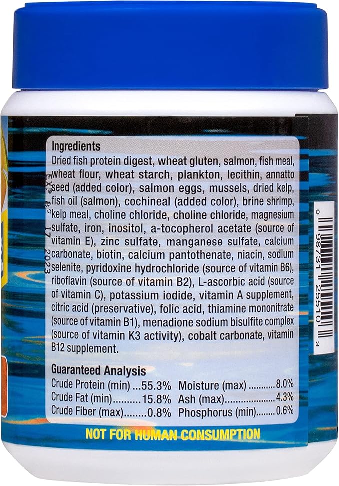 Ocean Nutrition Formula One Flake Fish Food - Natural Ingredient Fish Food Flakes for All Saltwater Tropical Fish - Supports Health & Coloration, Does Not Cloud Water, Made in USA, 2.5 oz (70 g)