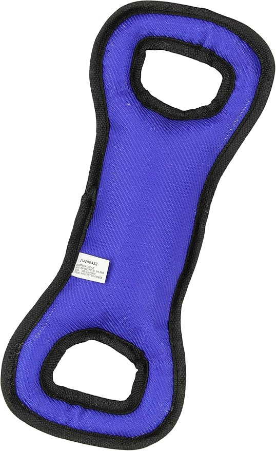 Zubaz NFL Team Logos and Colors Tug Dental Toy with Squeaker for Dogs & Cats, Los Angeles Rams