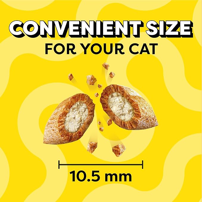 Temptations Cat Treats Indoor Care, Classic Crunchy and Soft Cat Treats, Tasty Chicken Flavor, 4.9 oz. Pouch (Pack of 10)
