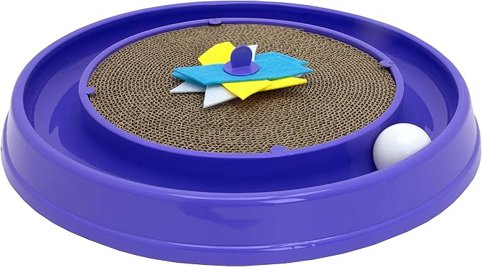 Kitty City Cat Scratchers - Cat Scratching Pad & Ball Track Scratcher