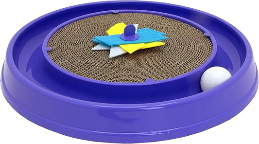 Kitty City Cat Scratchers - Cat Scratching Pad & Ball Track Scratcher