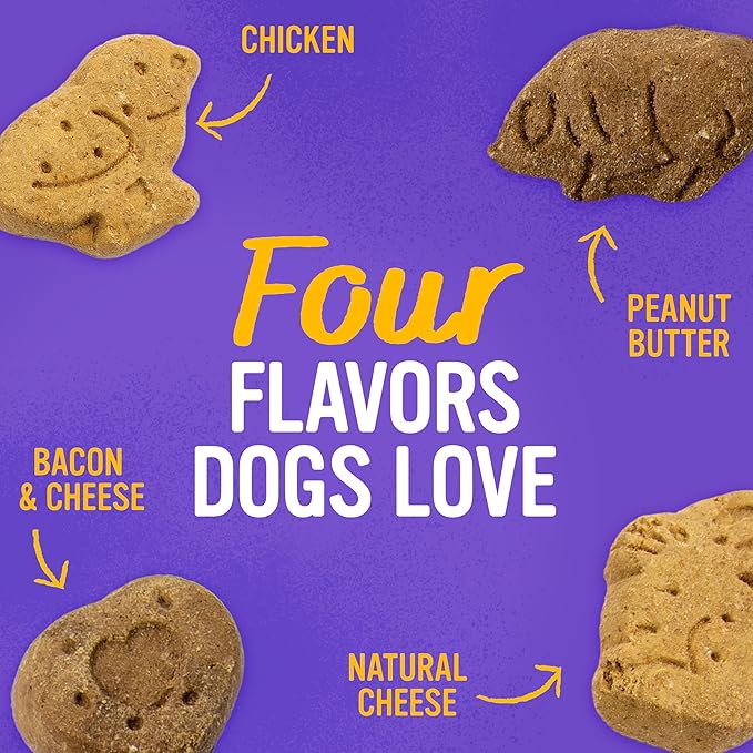 Blue Dog Bakery Natural Dog Treats, Mini Crunch, Assorted Flavors, 16.2oz, 3 Count
