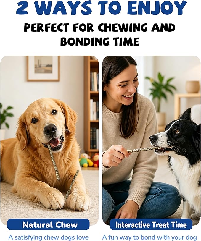 PAWUP Cod Skin Strips Dog Treats, Natural Fish Skin Chews, Omega-3 Rich for Skin & Coat Health, Single Ingredient Dog Snacks for Small & Medium Dogs, 16 oz