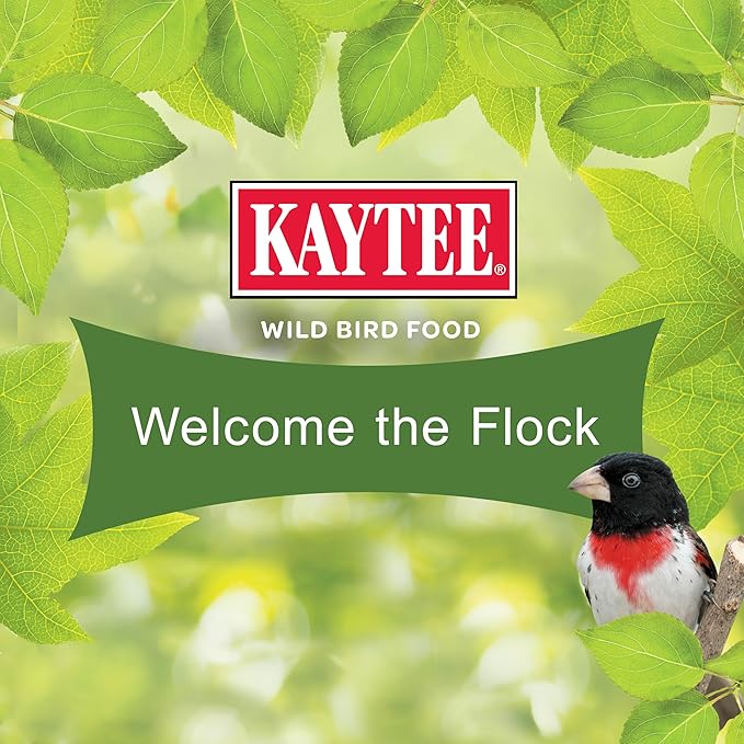 Kaytee Wild Bird Ultimate No Mess Wild Bird Food Seed For Cardinals, Finches, Chickadees, Nuthatches, Woodpeckers, Grosbeaks, Juncos and Other Colorful Songbirds, 9.75 Pound