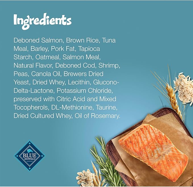 Blue Buffalo Bursts Crunchy & Creamy Cat Treats, Great for Training, Savory Seafood, 5-oz Bag