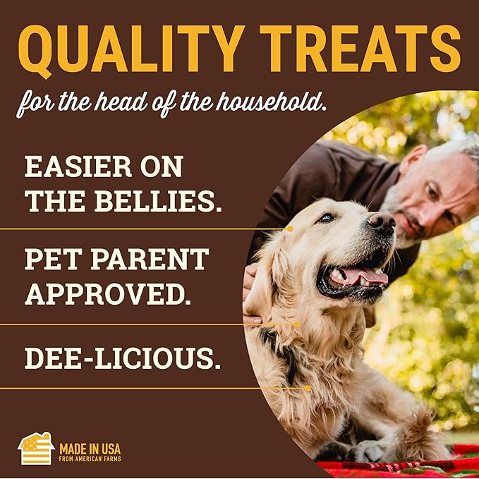 ETTA SAYS! Yumm Meat Sticks Treats for Dogs – Made in the USA, Human Grade, No Added Hormones, No Nitrates and MSG, Gluten-Free (Variety, 24 Count Pack of 1)