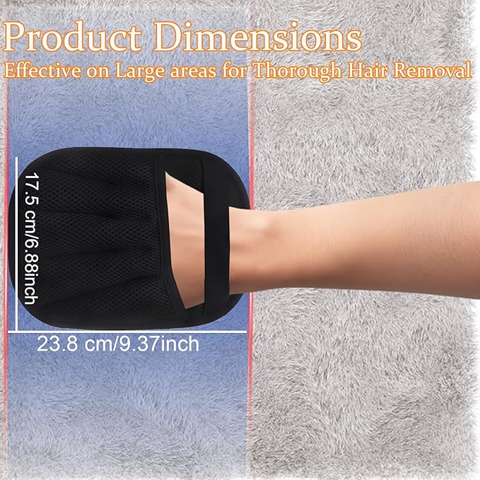 Pet Hair Removal Glove for Dogs and Cats, 3PCS Upgrade Reusable Electrostatic Gloves for Deshedding, Washable Cat Grooming Brush Five-Finger Magic Gloves for Clothing Carpet Sofa Car Seat