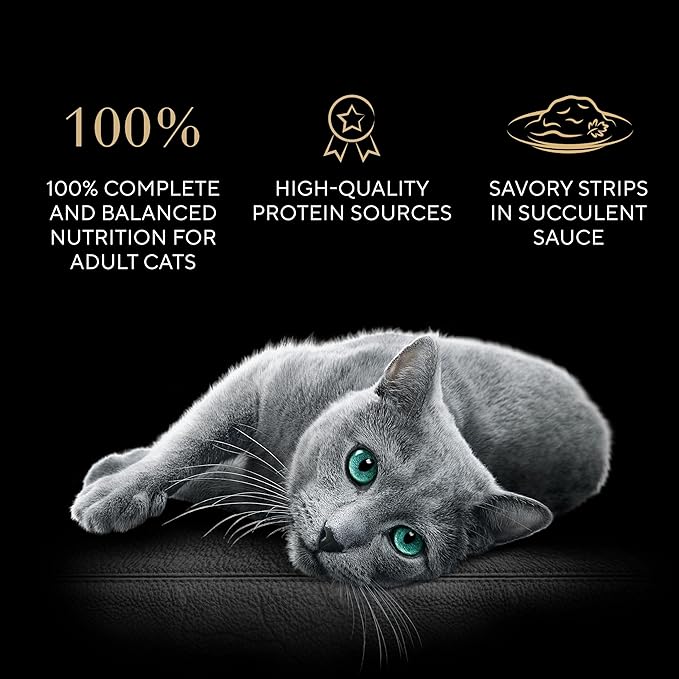 Sheba Perfect Portions Grilled in Savory Sauce Adult Wet Cat Food with Tender Tuna in Gravy, 2.64 oz. Twin-Pack Trays, 24 Count, 48 Servings