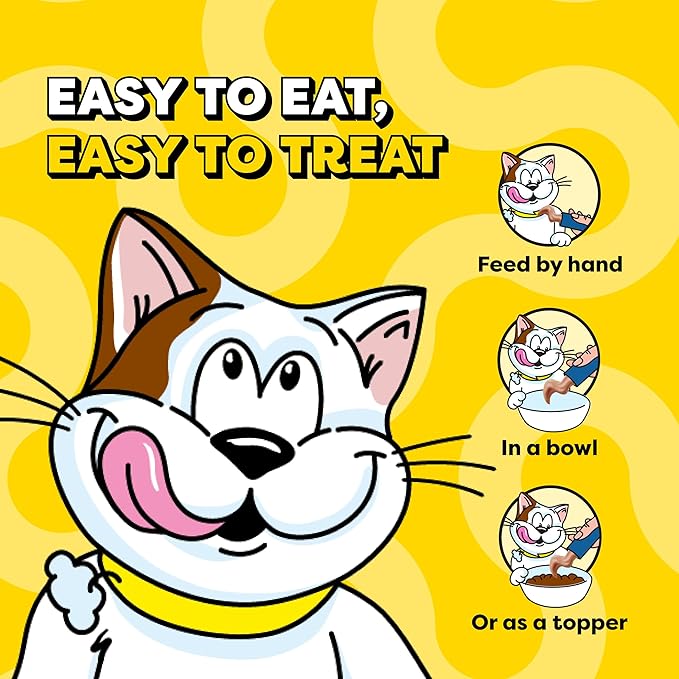 Temptations Creamy Puree Squeezable Lickable Cat Treats, Wet Cat Treats with Salmon, 0.42 oz. Tubes, 4 Count, Pack of 11 (44 Total)