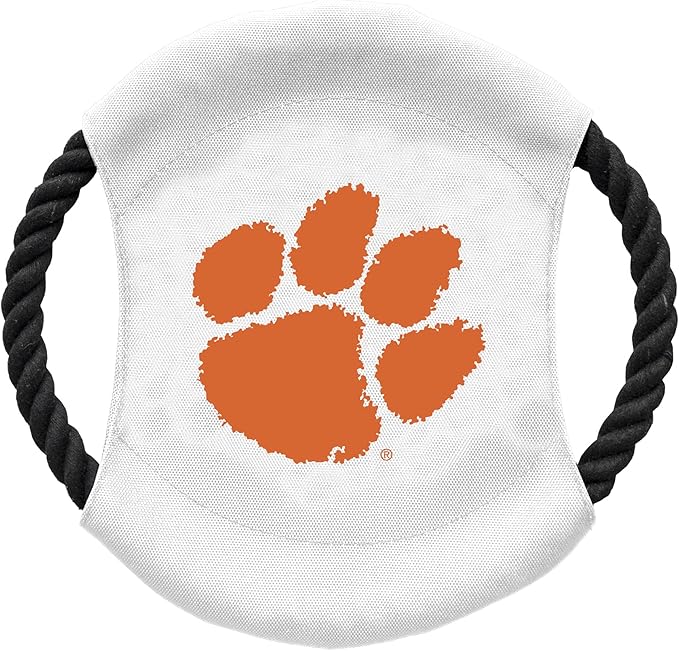 Littlearth NCAA Unisex NCAA Sock Monkey and Flying Disc Pet Toy Combo Set