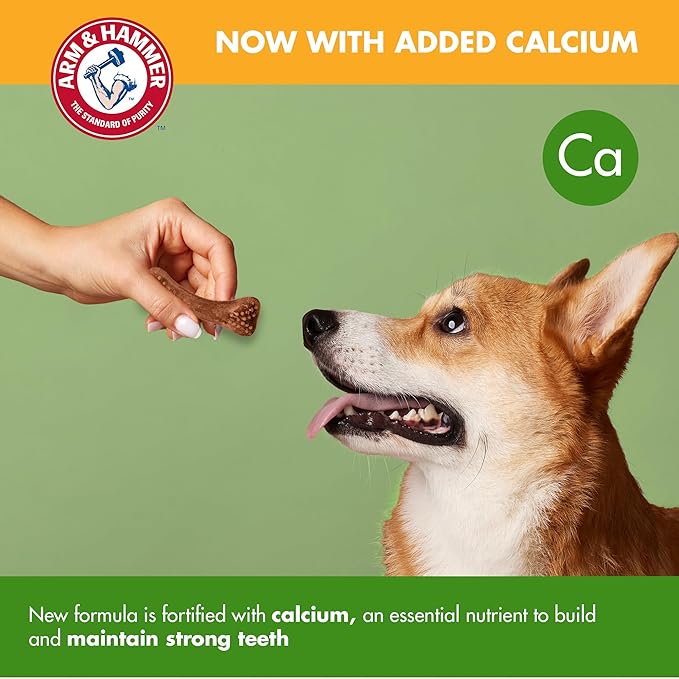 Arm & Hammer for Pets Nubbies Dental Treats Value Size - Baking Soda & Calcium Dog Dental Chews, Helps Scrub Plaque & Tartar While Chewing, Chicken Flavor, 139 Count, 52.8 Oz