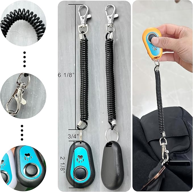 Pet Training Clicker with Wrist Strap - Dog Training Clickers (5PCS)