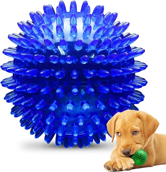 PetSport Gorilla Spiky Ball 2” - Spiky Rubber Dog Ball Toy, Interactive Puppy Toy for Small Dogs and Puppies, TPR Rubber, Vanilla Scented - 2 Inch, Small