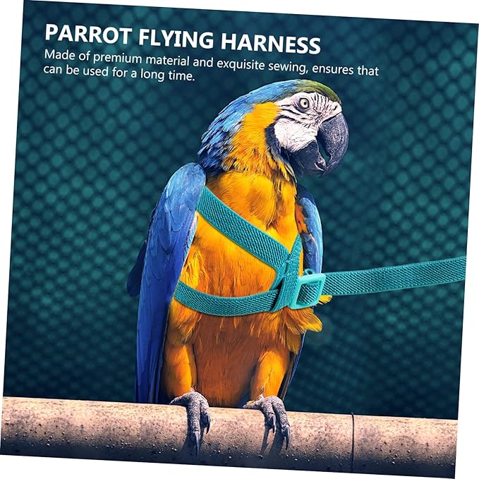 balacoo 2pcs Portable Parrot Wear-Resistant Bird Leash for Outdoor Flying and Training for Parrots Parakeets Chickens Bird Accessory for Safe Adventures