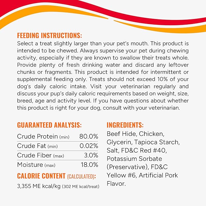 Good ‘n’ Fun Triple Flavor Rolls for Large Dogs, Treat Your Dog to Long-Lasting Chews Made with Real Beef Hide and Chicken, 6 Count
