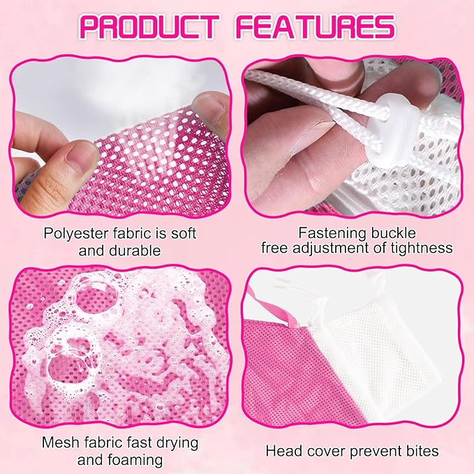 Cat Bathing Bag, Anti-Scratch & Anti-Bite Adjustable Mesh Cat Shower Bag with Nail Clipper, Grooming Comb, Bath Brush & Nail File, Breathable Cat Washing Bag for Bathing, Nail Trimming