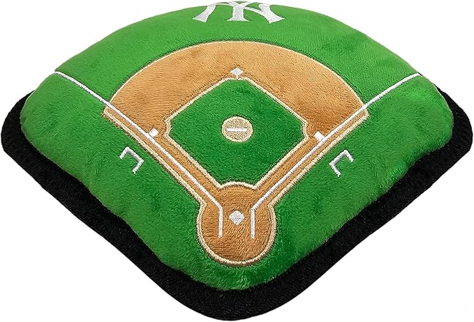Pets First MLB New York Yankees Baseball Field Tough Toy for Dogs, Best MLB Dog Toy with Team Logo