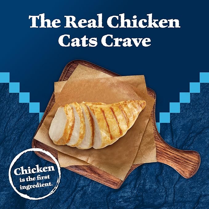 Blue Buffalo Wilderness High-Protein Grain-Free Wet Food for Adult Cats 7+,Chicken Recipe,5.5-oz.,24-Count,(Pack of 24)