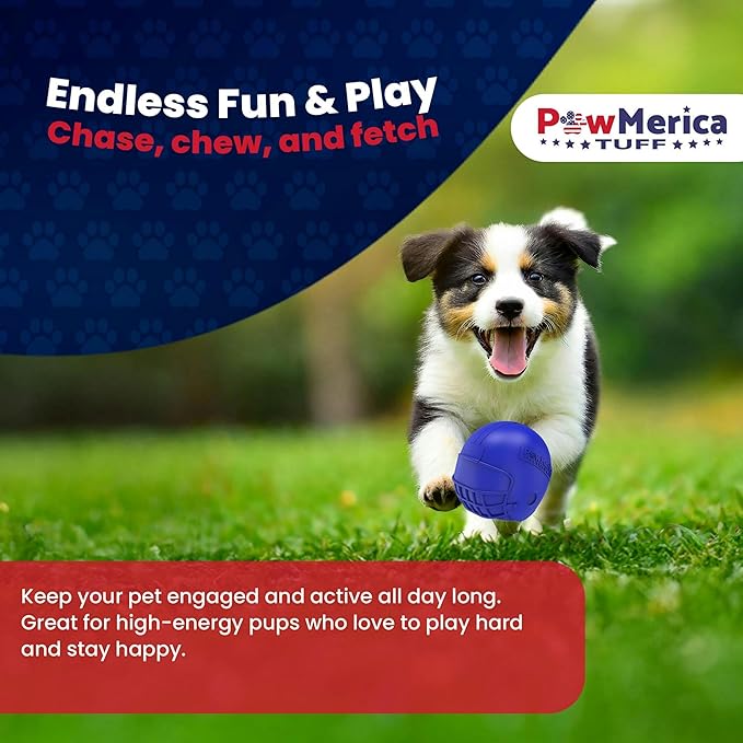 Helmet – Indestructible Dog Toy for Aggressive Chewers – Durable Rubber Football Helmet for Chewing & Play – Supports Dental Health – Pet-Safe & Made in USA (3.5 x 3.5 x 3.25 Inches)
