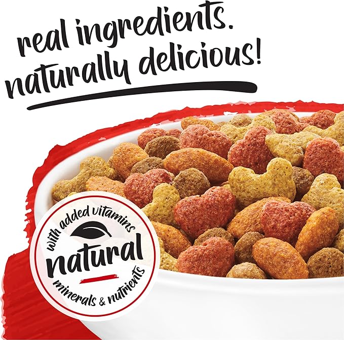 Beneful Purina Originals with Farm-Raised Beef Natural Dog Food Dry Recipe with Added Vitamins, Minerals and Nutrients - 3.5 lb. Bags, (Pack of 8)