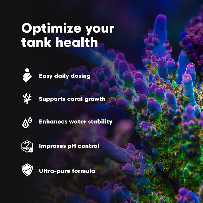 Brightwell Aquatics pH+ Alkalinity and pH Booster for Marine & Reef Aquariums Increases pH and KH Stability for Coral Growth and Enhances Carbonate Levels, 250 ml