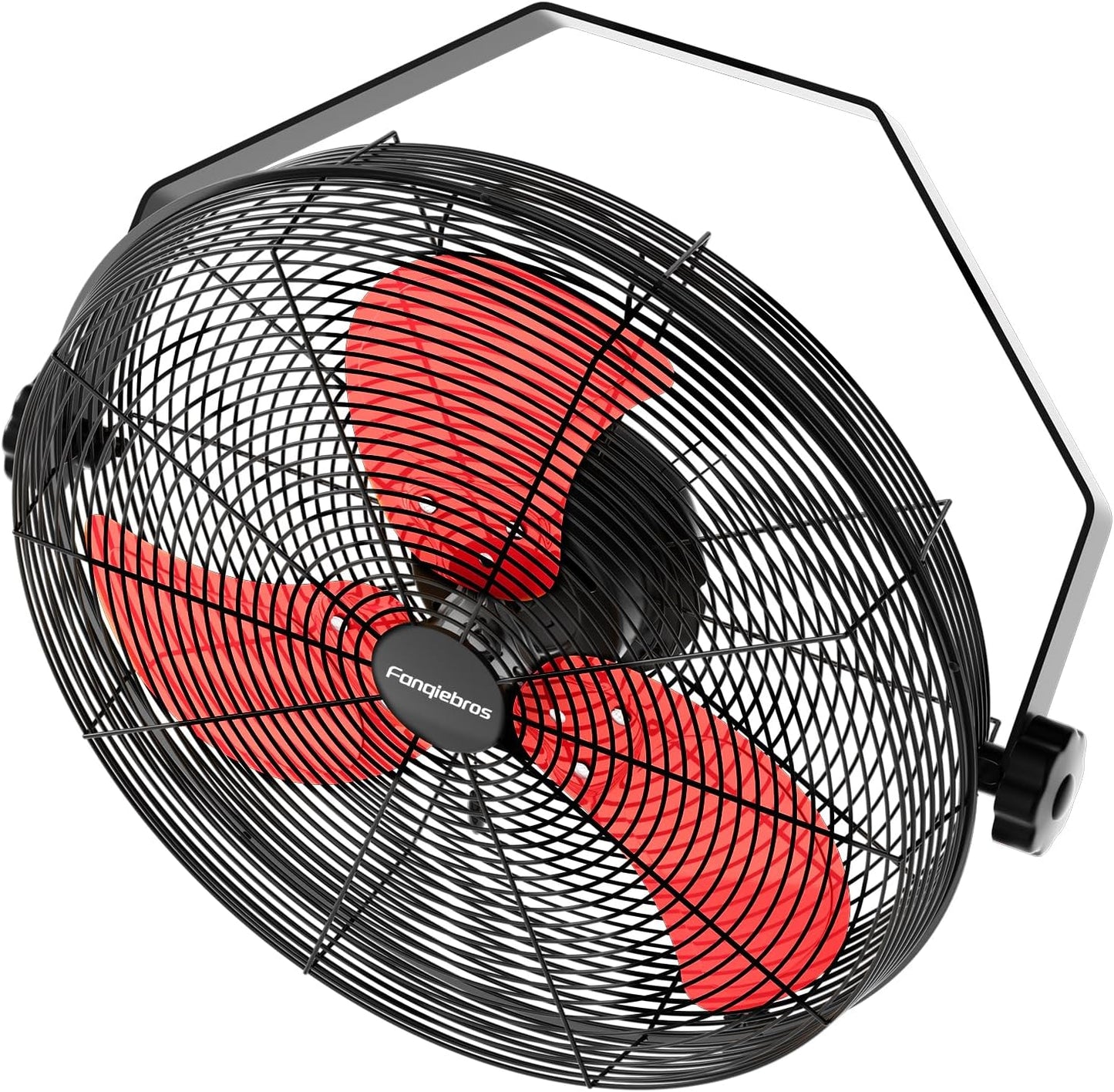 2600 CFM 14 inch Outdoor High Velocity Wall Mounted Fan, 3-Speed Metal Fans with IP44 Enclosure Motor, Industrial Grade Weatherproof Wall Fan for Patio, Greenhouse, Garage, and Gazebo