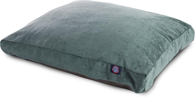 Majestic Pet Villa Rectangle Dog Bed Washable – Non Slip Comfy Pet Bed – Crate Bed with Removable Washable Cover – Kennel Bed for Sleeping, Polyester Fiber, Large, Azure
