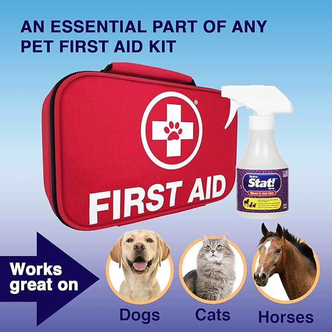 Pet Wound & Skin Care | First-Aid Treatment for Dogs, Cats, Horses | Natural Plant Based Ingredients | Speeds Healing of Cuts, Burns, Hot Spots, Skin Allergies | Soothing Anti-Itch Formula