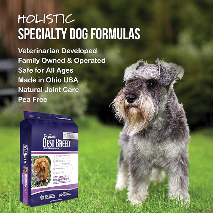 Dr. Gary's Best Breed Small Breed Recipe Made in USA [Natural Dry Dog Food for All Breeds and Sizes] - 4lbs, Dark Brown (7-22301-88151-4)