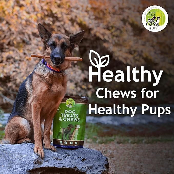 Supreme 6-inch Standard Bully Sticks by Sancho and Lola’s (25 Pack) All-Natural, Long-Lasting Dog Chew Treats - Free-Range, Grass-Fed Beef - Low Odor