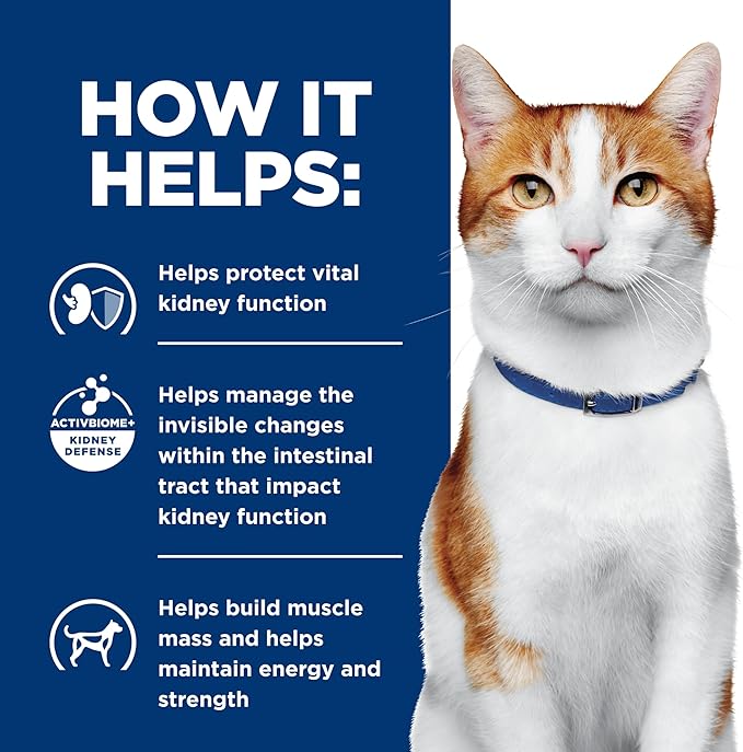 Hill's Prescription Diet k/d Early Support Kidney Care Wet Cat Food, Chicken, Vegetable & Rice Stew, 2.9 oz. Cans, 24-Pack