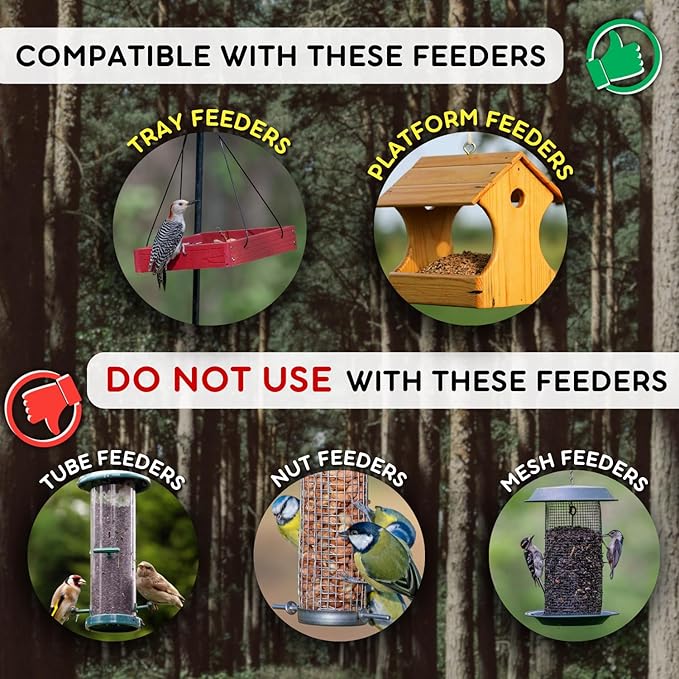 Brooks Brand Birds of a Feather Deluxe Dove Food, Pigeon Food, Mourning Dove Outdoor Bird Seed, Dove Bird Seed, Comida para Palomas, Made in USA, 8 lbs