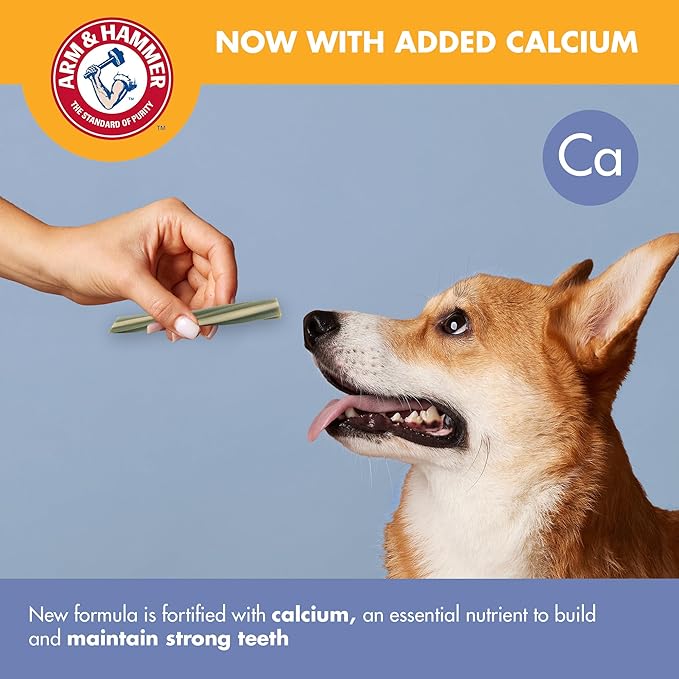 Arm & Hammer Smoothies Dental Chews for Dogs with Baking Soda & Calcium, Fight Bad Breath, Plaque & Tartar without Brushing, Mint Flavor, Medium Size, 57 Count, 3.3 lb Bucket