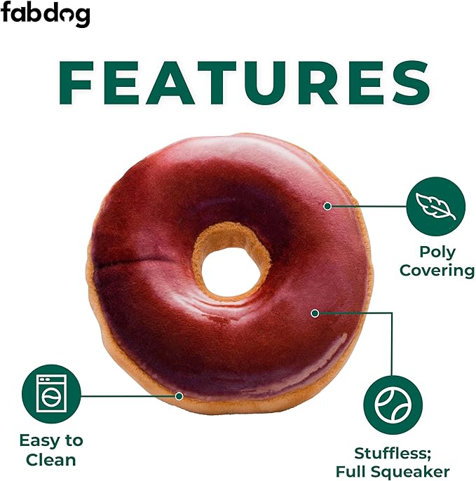 fabdog Kuddly Kanine Donut Toy Toy