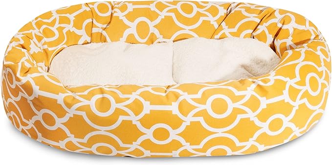 Majestic Pet 52" Athens Citrus Sherpa Bagel Bed