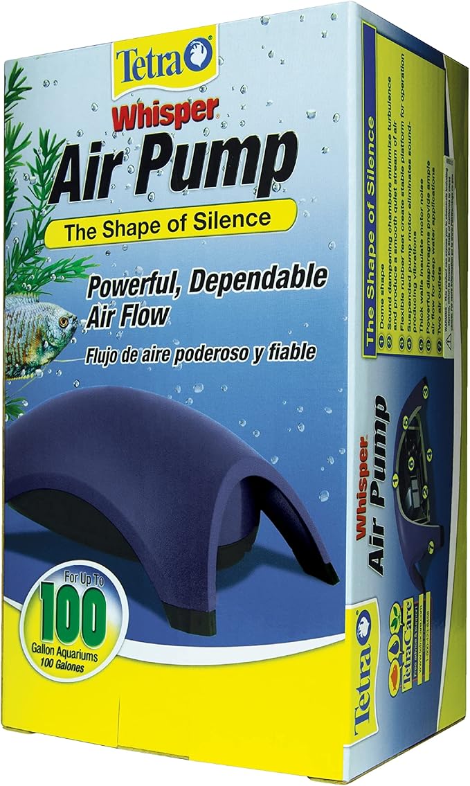 Tetra Whisper Easy to Use Air Pump for Aquariums (Non-UL),Blue