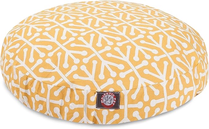 Citrus Aruba Small Round Indoor Outdoor Pet Dog Bed With Removable Washable Cover By Majestic Pet Products