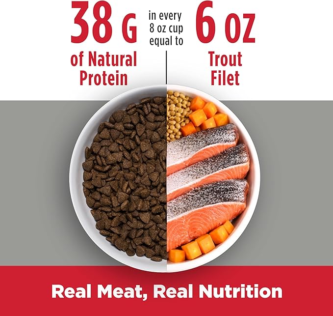 Nulo FreeStyle Senior Dry Dog Food - Trout & Sweet Potato, High Protein Grain Free Dog Food, Kibble with Probiotics, Glucosamine, Chondroitin, Hip and Joint Support, Small, Medium, Large Breeds, 6lb