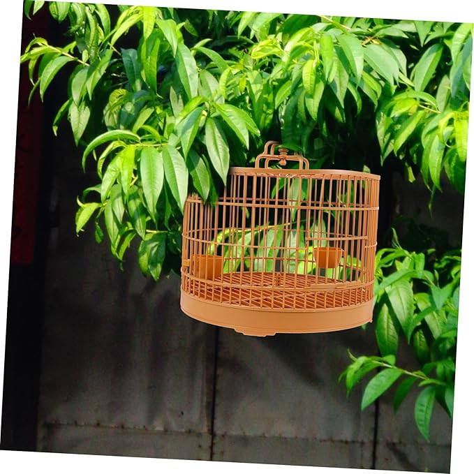 Hanging Bird Cage for Parrots Pets Spacious Design Stylish Aesthetic Safe Closure Multi Functional for Hamsters Birds More