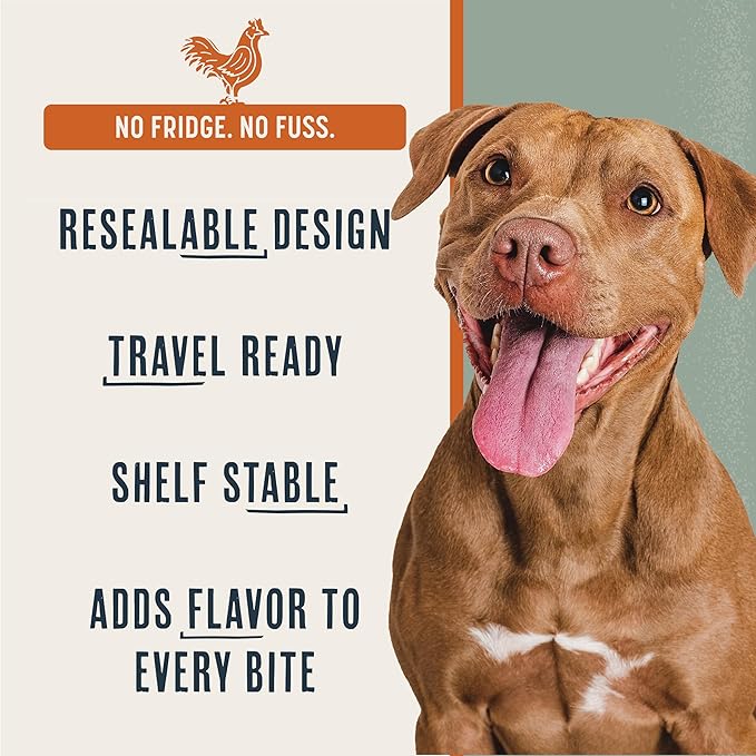 BEAUMONT BASICS Flavors Dog Food Topper, Freeze-Dried, Grain-Free, (3 Pack), 3.1 oz - Chicken Recipe