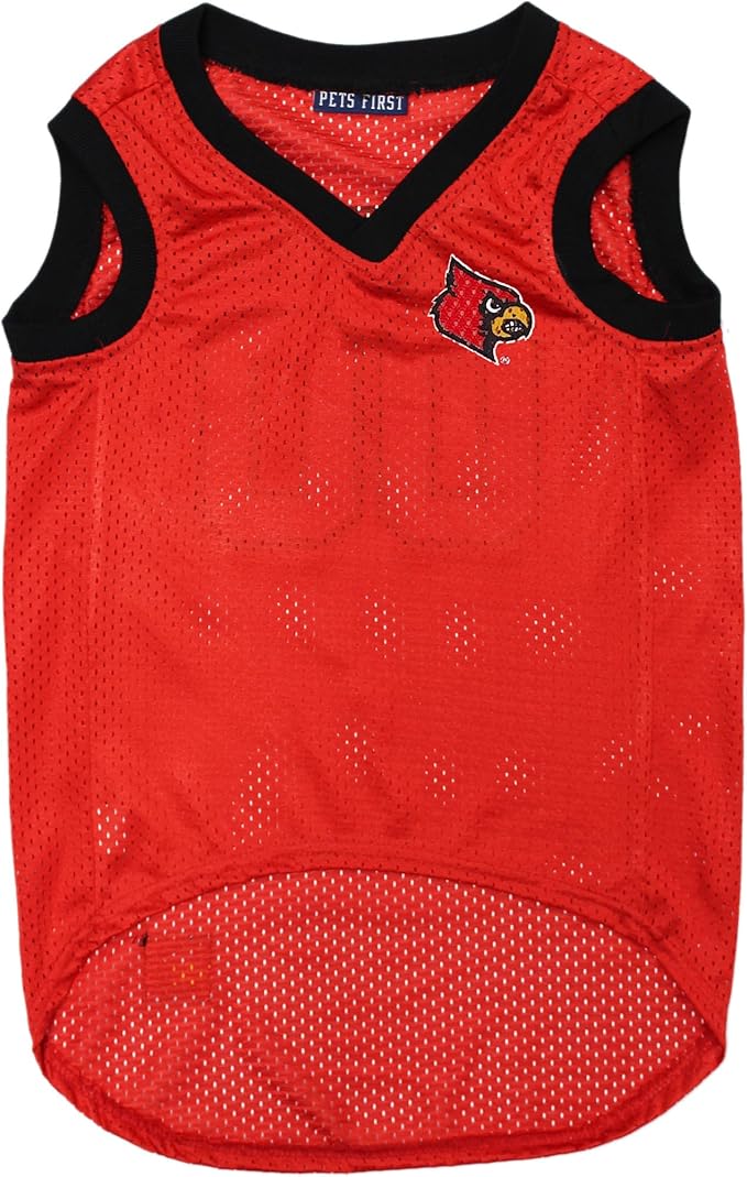 NCAA Basketball Pet Jersey LOUISVILLE CARDINALS Dog Jersey, Small