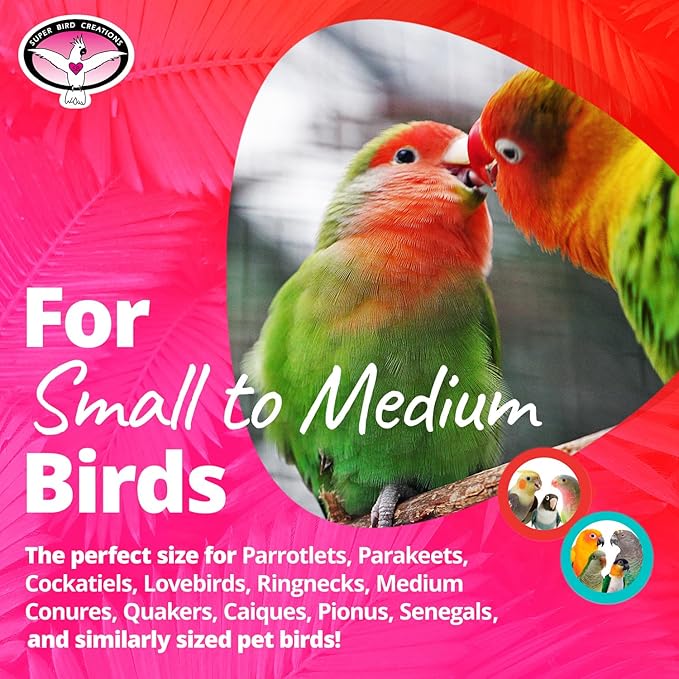 Super Bird Creations SB1055 Birdie Balls Bird Foot Toy, Medium Bird Size, 2" Diameter (4 Pack)