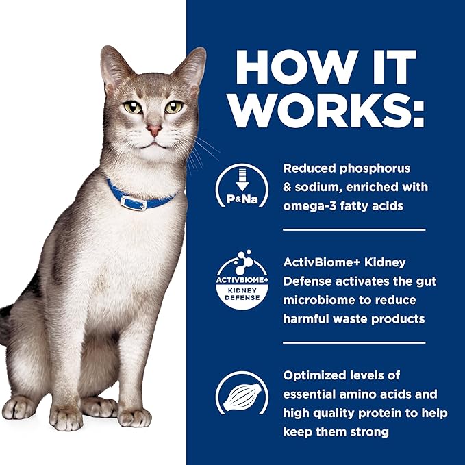 Hill's Prescription Diet k/d Kidney Care + j/d Mobility Care Wet Cat Food, Chicken & Vegetable Stew, 2.9 oz. Cans, 24-Pack