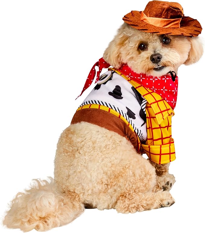 Toy Story: Woody Pet Costume for For Dogs or Cats by Rubies, Small